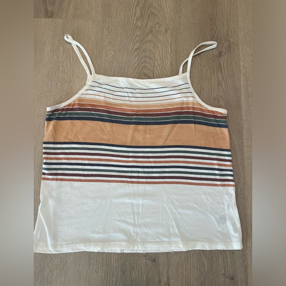 Striped Crop Tank Top
